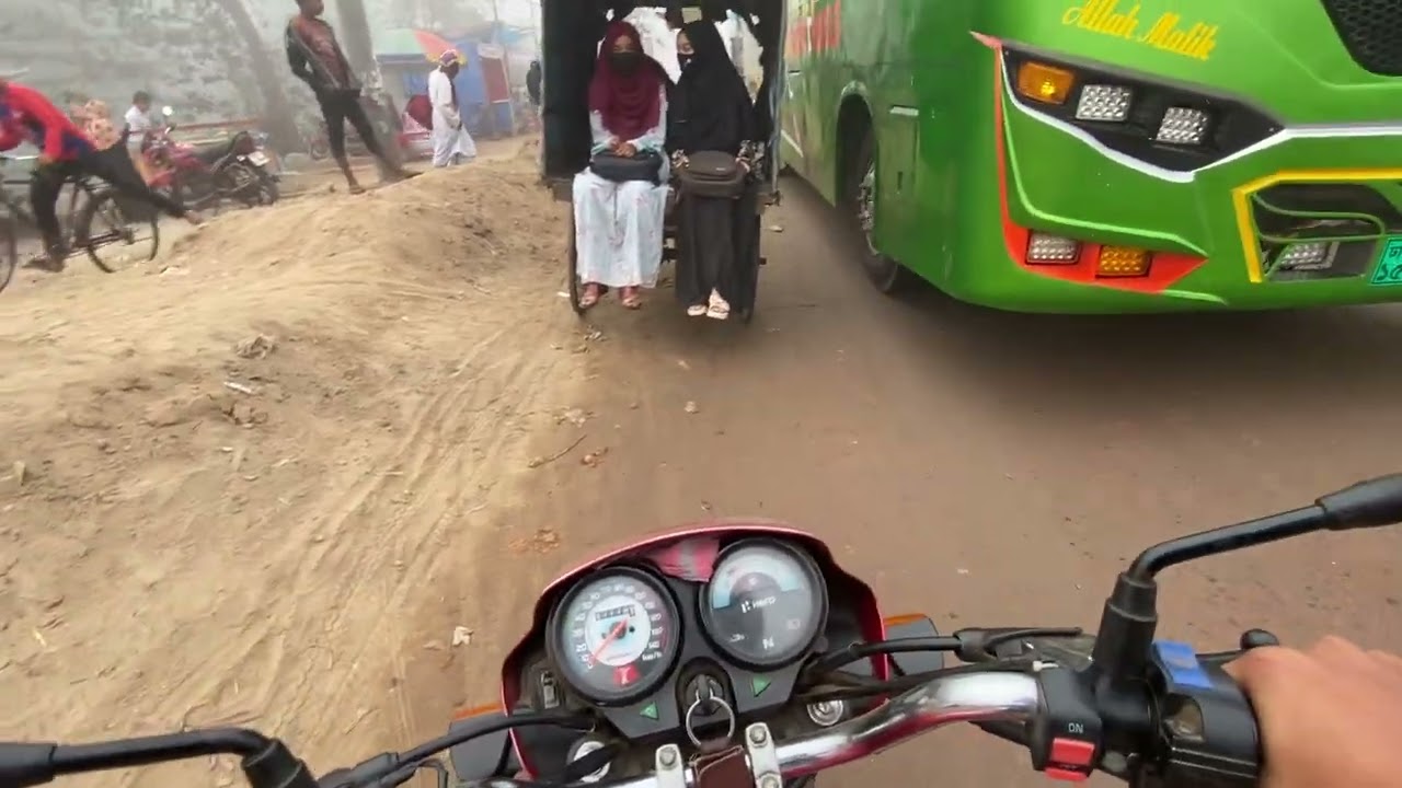 কুয়াশার মধ্যে বাবার গাড়ি রাইড করলাম।।  পর্ব ২।।  #foryou #motovolgger #banglamotovlog #vlog #viral 