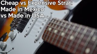 Cheap vs Expensive Stratocaster:  Made in Mexico Vs. Eric Johnson Signature Strat