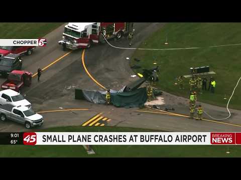 2 on board plane that crashed at Buffalo Municipal Airport