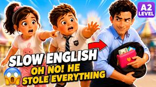 OMG 😱 A Thief Stole Everything! | Easy English Listening for Beginners (A1–A2)