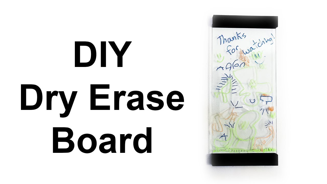 Giant Whiteboard for Wall DIY Cheap! Custom Marker Holder for Home