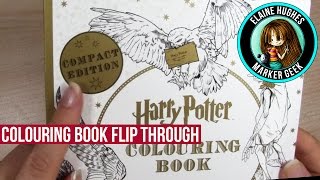 Harry Potter Coloring Book Compact Edition Flip Through