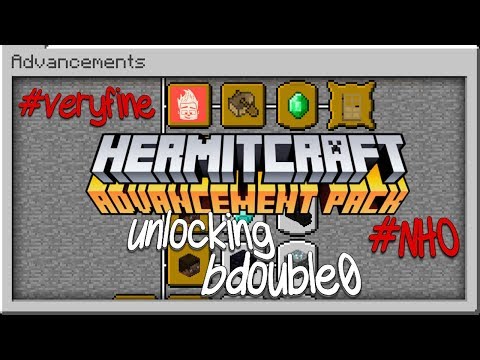 Hermitcraft Advancement Pack - Unlocking BdoubleO