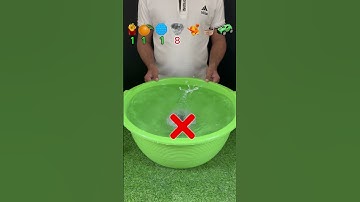 Probeer eens te raden hoeveel tissues er nodig waren! #experiment #asmr #bevredigend #water