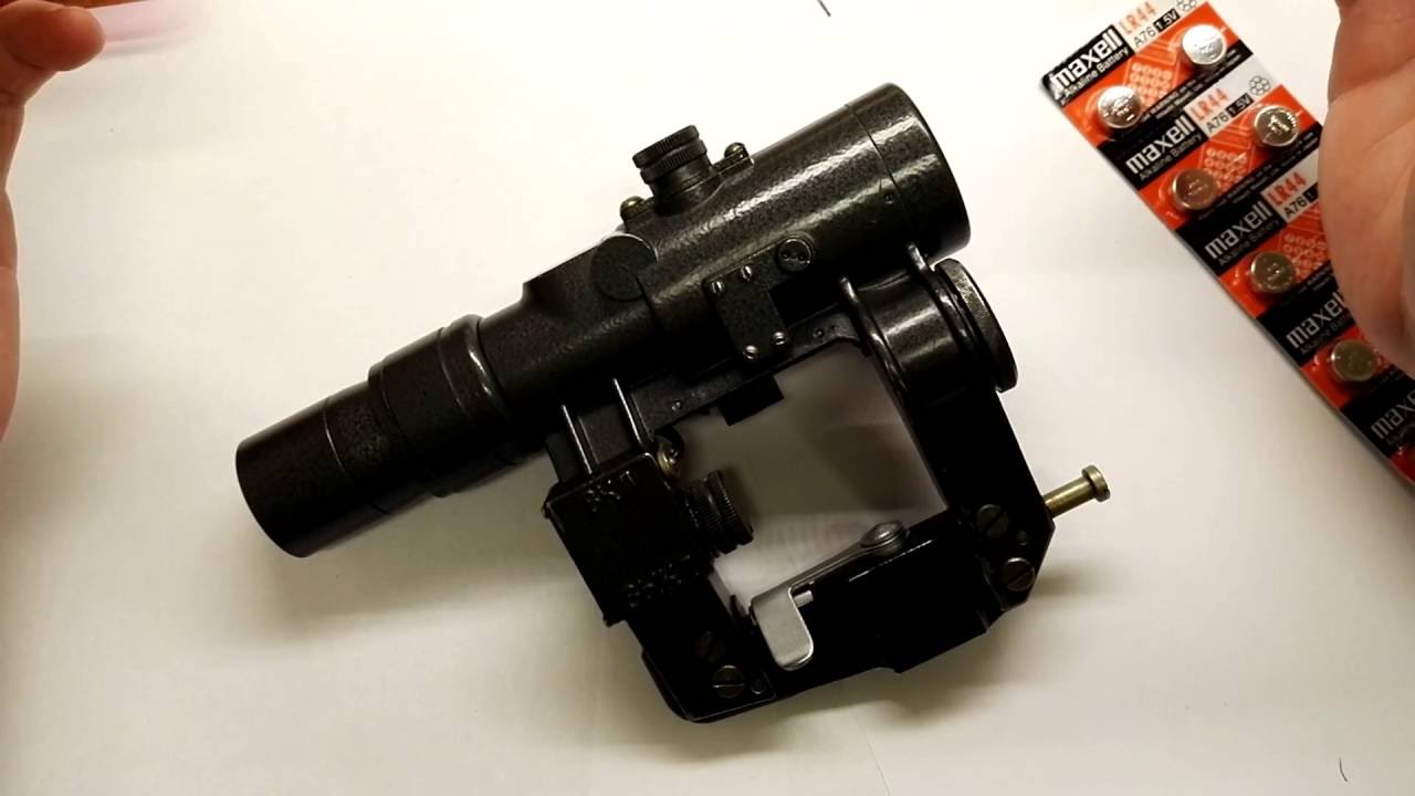 ENGLISH] Russian BelOMO-MMP PK-A RED DOT SCOPE Collimator sight review 