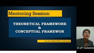 The Theoretical and Conceptual Frameworks