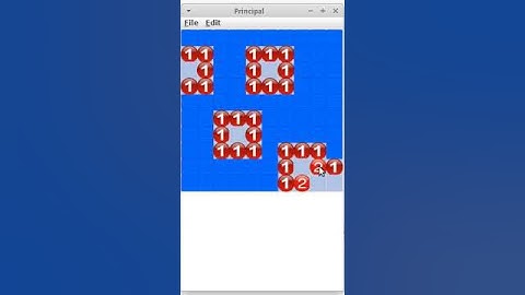 Ejecución Buscaminas en Java: Gana