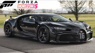 Forza Horizon 5 Black Bughati Chiron
