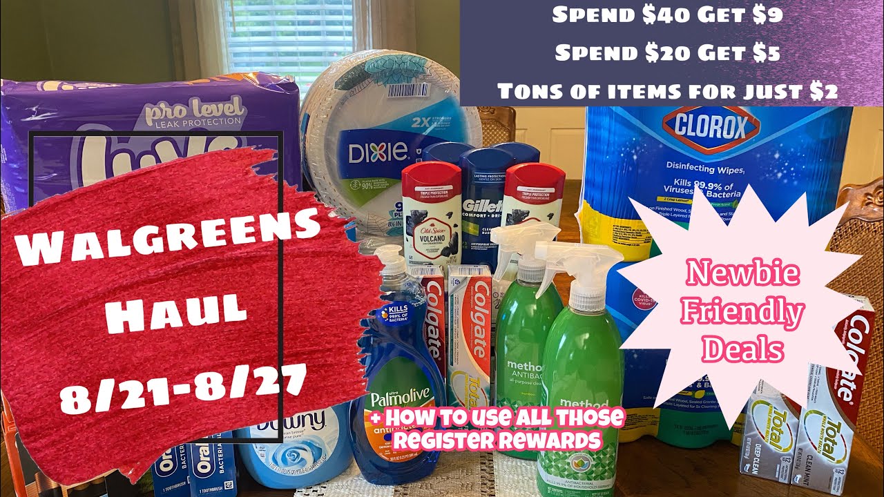 WALGREENS HAUL 8/21-8/27 | NEWBIE FRIENDLY DEALS  + HOW TO USE RR'S & MORE