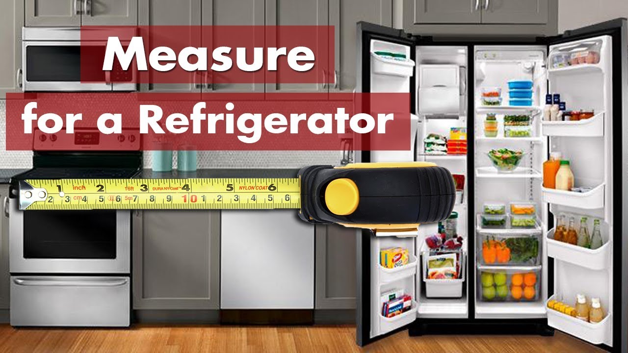 How To Easily Measure your Kitchen for a new Refrigerator - YouTube