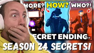 EPISODE 74 SECRET ENDING??! - SEASON 24 SKIBIDI TOILET ALL Easter Egg Analysis Theory (REACTION!!!)