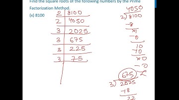Ex 5.3, 4 (x) - Find square root of 8100 by Prime Factorization Method - Teachoo