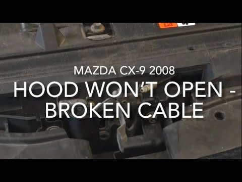 Mazda CX-9 Hood Stuck: Solution - YouTube