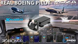 One Yoke, Two Sims! | MOZA AY90 | PMDG 737 & ZIBO MOD LIVE