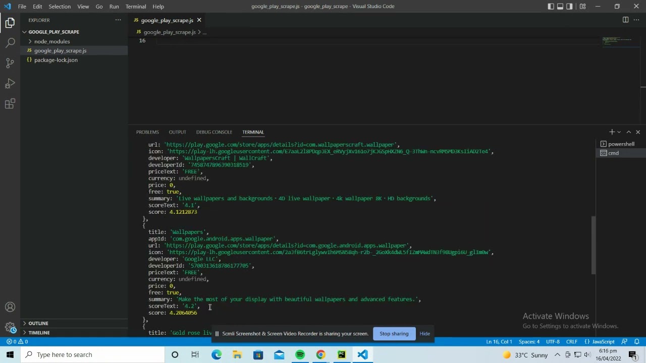 Google Play Data Scrape