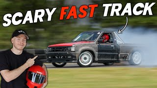 Drifting My Supercharged V8 Drift Truck On A HUGE Road Course!