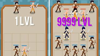 MERGE STICKMAN WARRIORS ⚡ EPIC BATTLES (walkthrough for android) screenshot 4