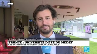 Université d'été du Medef : le ministre de l'Économie et des Finances, Bruno Le Maire, très attendu