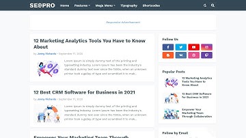 SeoPro - Responsive Blogger Template