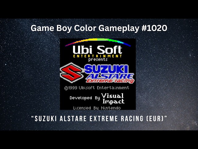 Suzuki Alstare Extreme Racing (EUR) (Game Boy Color / Gameplay
