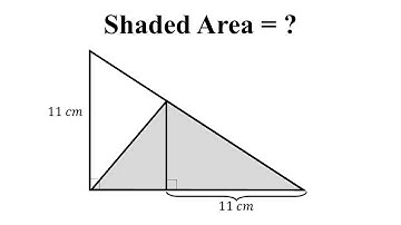 How to calculate the shaded Area in this Triangle? | Tricky Question with an easy solution