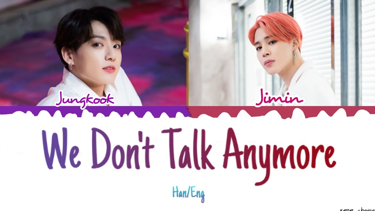 Bts We Don T Talk Anymore Lyrics