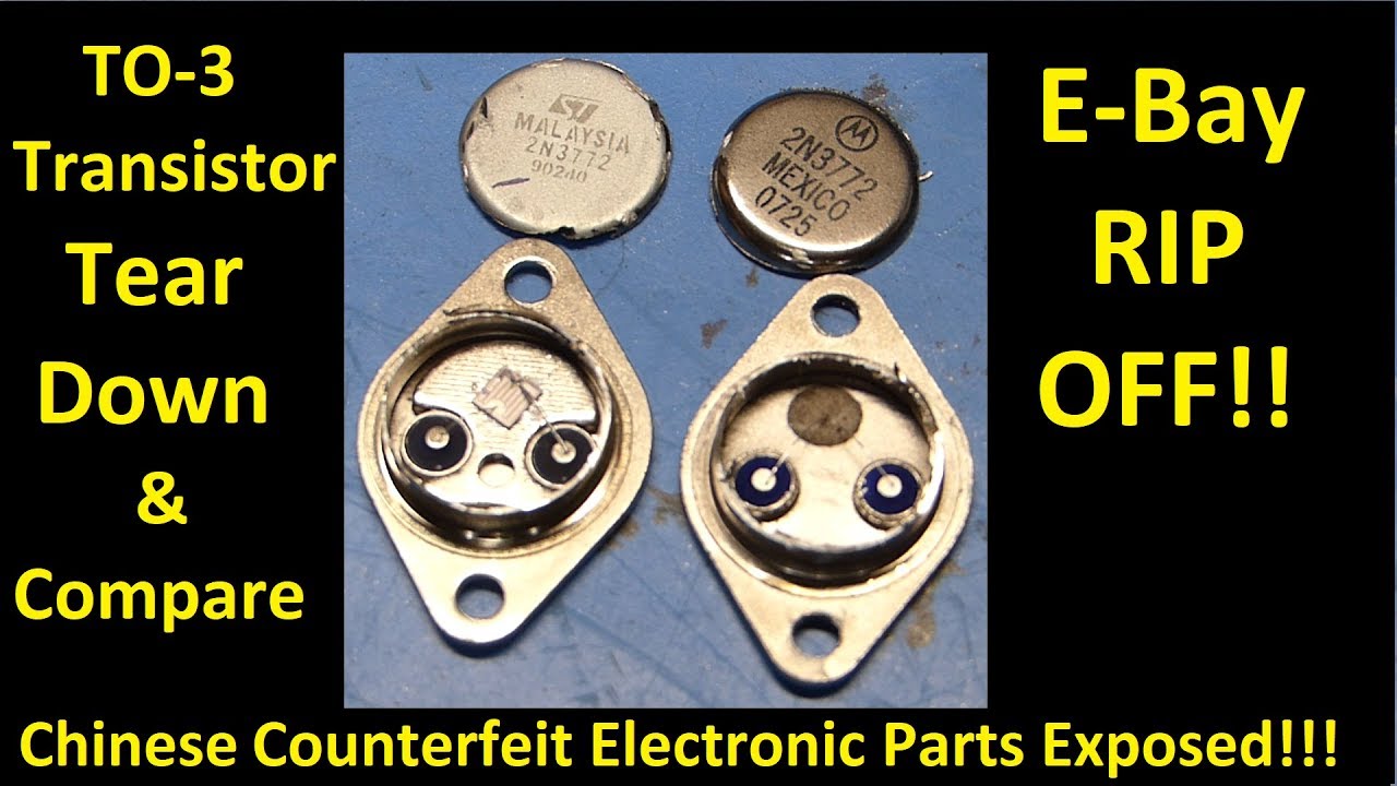 Transistor Tear Down and Compare  - Counterfeit Parts Exposed!!!