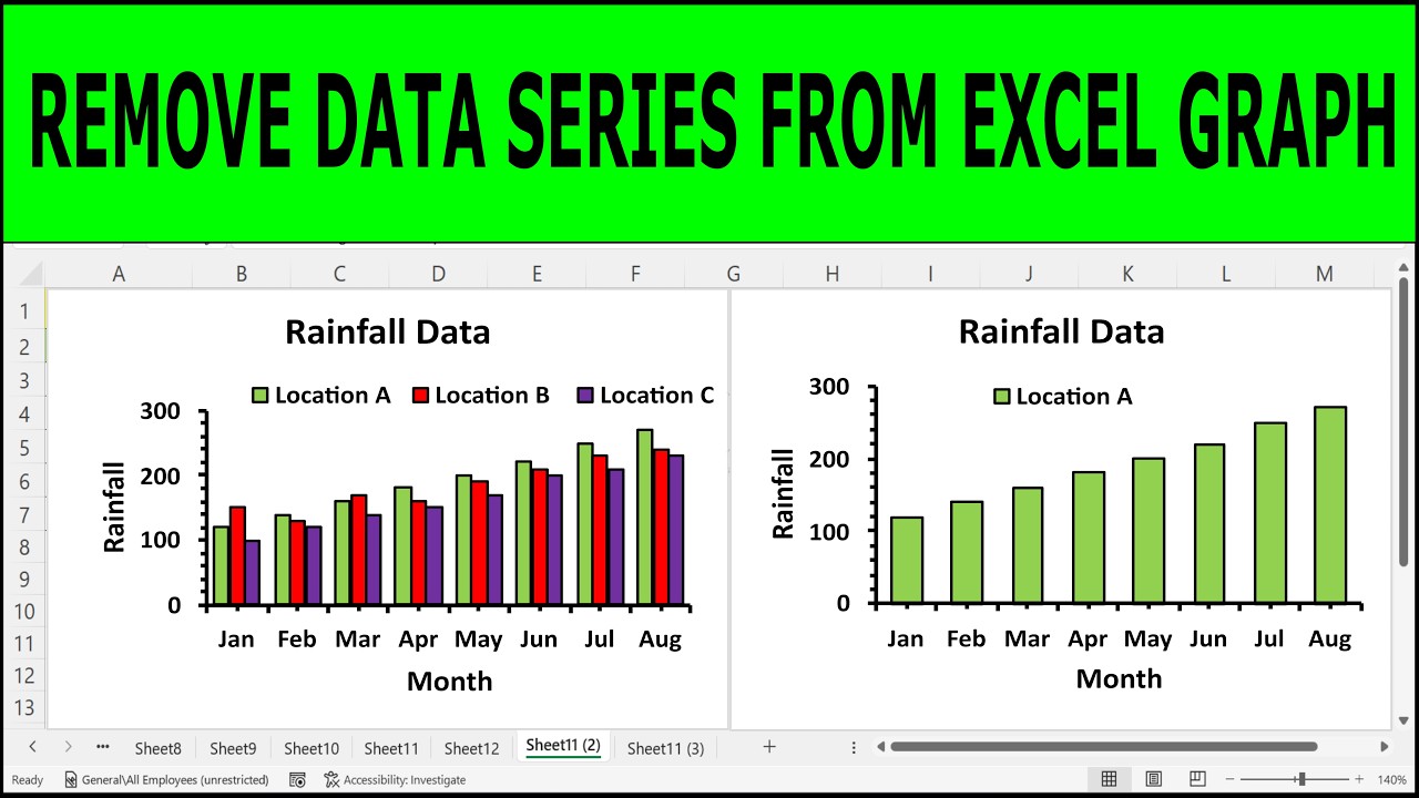 How to Delete or Remove a Data Series or multiple data series from ...