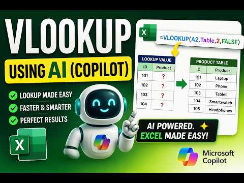 Apply VLOOKUP using COPILOT | Learn COPILOT in Excel | COPILOT Magic