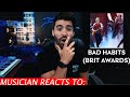 Musician Reacts To Bad Habits | Ed Sheeran ft Bring Me The Horizon Live at the BRIT Awards 2022