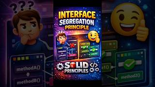 👉 Stop Using FAT Interfaces! 😱| Interface Segregation Principle ISP (SOLID) #solidprinciples #shorts