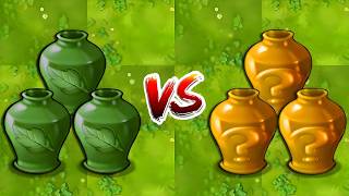 PVZ Fusion 3.5 Challenge - 3 Plants Vase vs 3 Gold Plants Vase vs All Zombies x30 - Who Will Win?