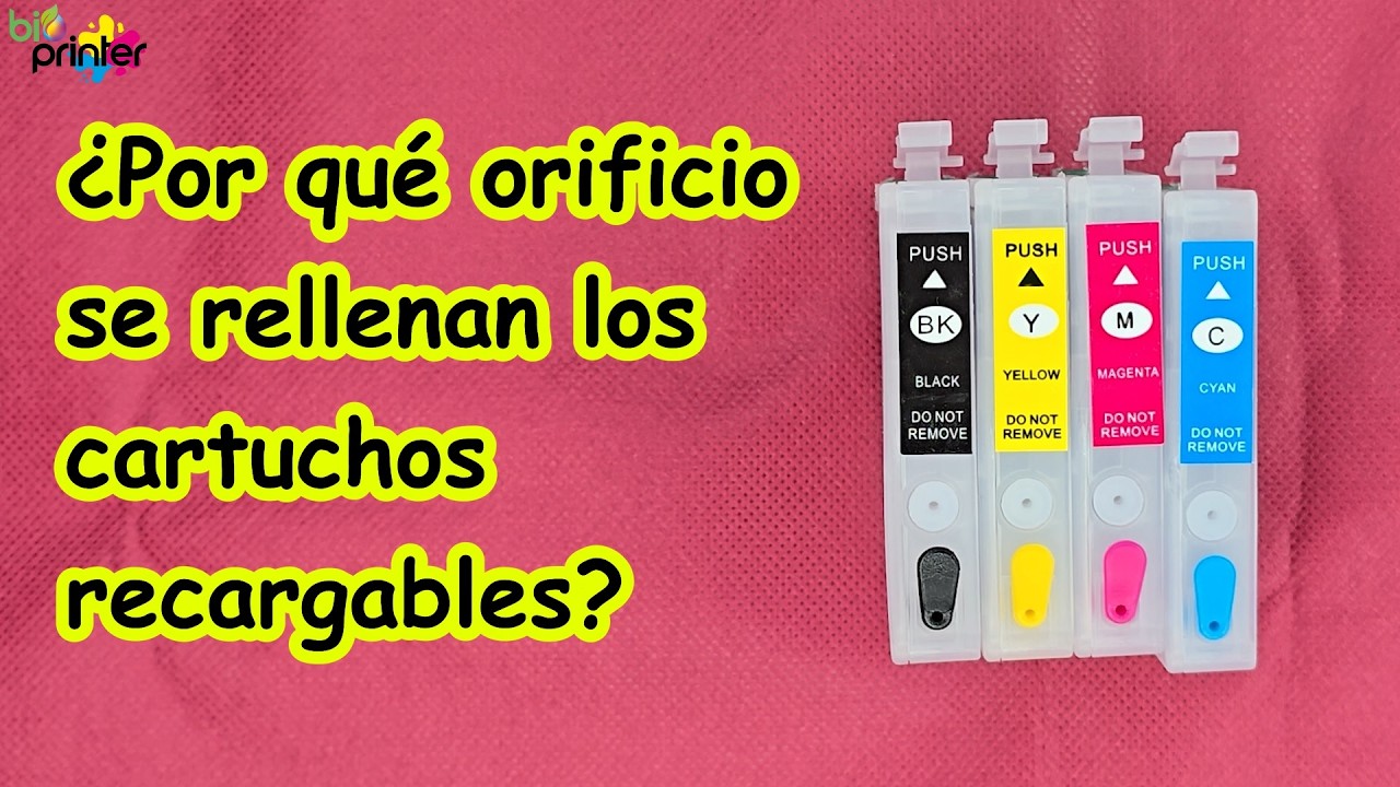 ¿Para qué sirven los 2 orificios de tu cartucho recargable? Aprende a usarlos bien.