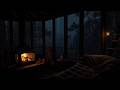 Forest Rain Ambience At Night With A Cozy Cabin Fireplace For Sleep Relaxation And Peaceful Focus Forest Rain Ambience At Night With A Cozy Cabin Fireplace For Sleep Relaxation And Peaceful Focus