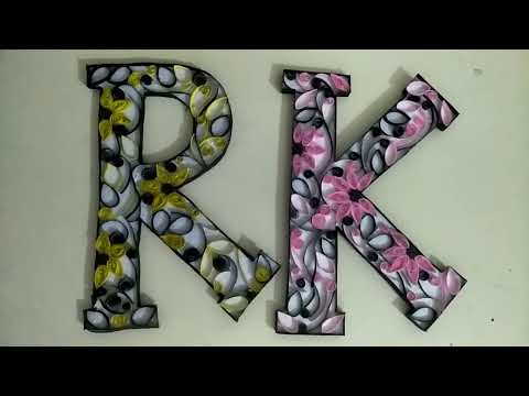 Nivi craft#Letter Decoration "R"# very easy