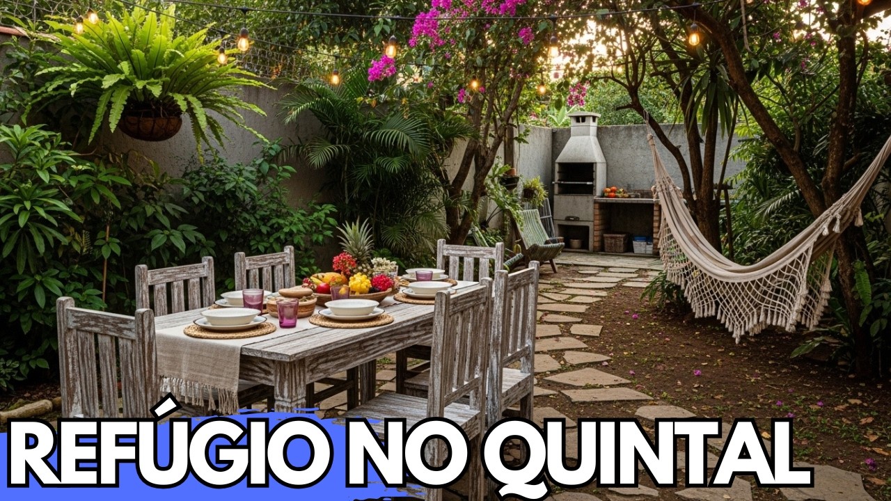 Jardim Aconchegante no Quintal: Truques com Madeira