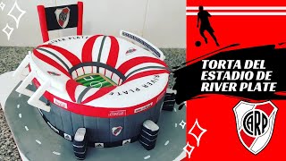 Torta del Estadio de River Plate PASO A PASO, torta del monumental. River Plate cake