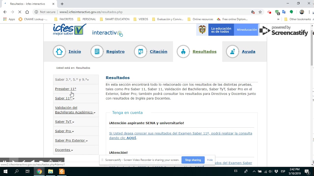Como descargar los resultados de las Pruebas Saber 11 - YouTube