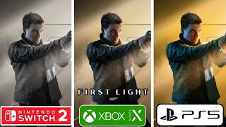 007 First Light PS5 vs Xbox Series X vs Nintendo Switch 2 Graphics Comparison