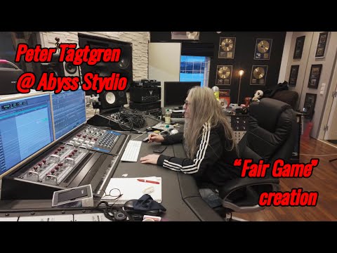 Peter Tägtgren at Abyss Studio. Fair Game creation