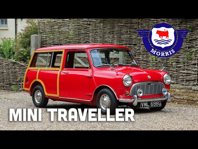 Miniature Guisval – Austin Mini Morris Rouge Avec Ski, état D’occasion