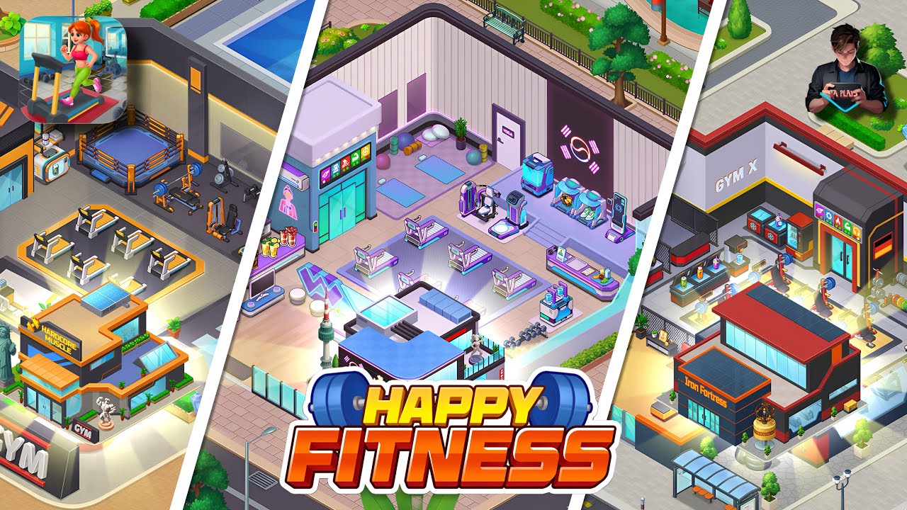 Happy Fitness: Gym Game First Gameplay Walkthrough | Android / iOS