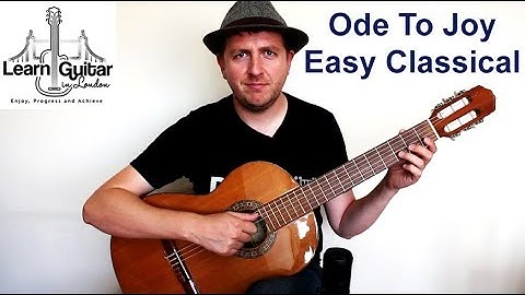 Ode To Joy - Easy Beginners Classical Guitar Tutorial - Beethoven - Drue James