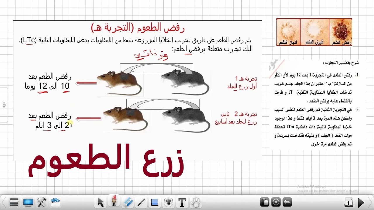زرع الطعوم علوم طبيعية السنة الرابعة متوسط