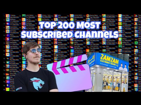 Most Subscribed Youtube Channels Top 200