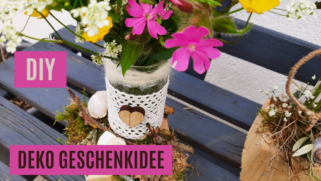 DIY - eine ZAUBERHAFTE und NATÜRLICHE DEKOIDEE | Muttertag | Geschenkidee | Upcycling | Tischdeko