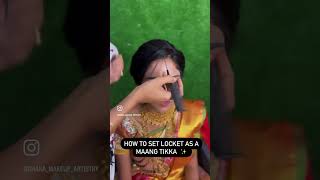 How To Set Bridal Maang Tikka Easily Papidi Billa Fixing To Brides