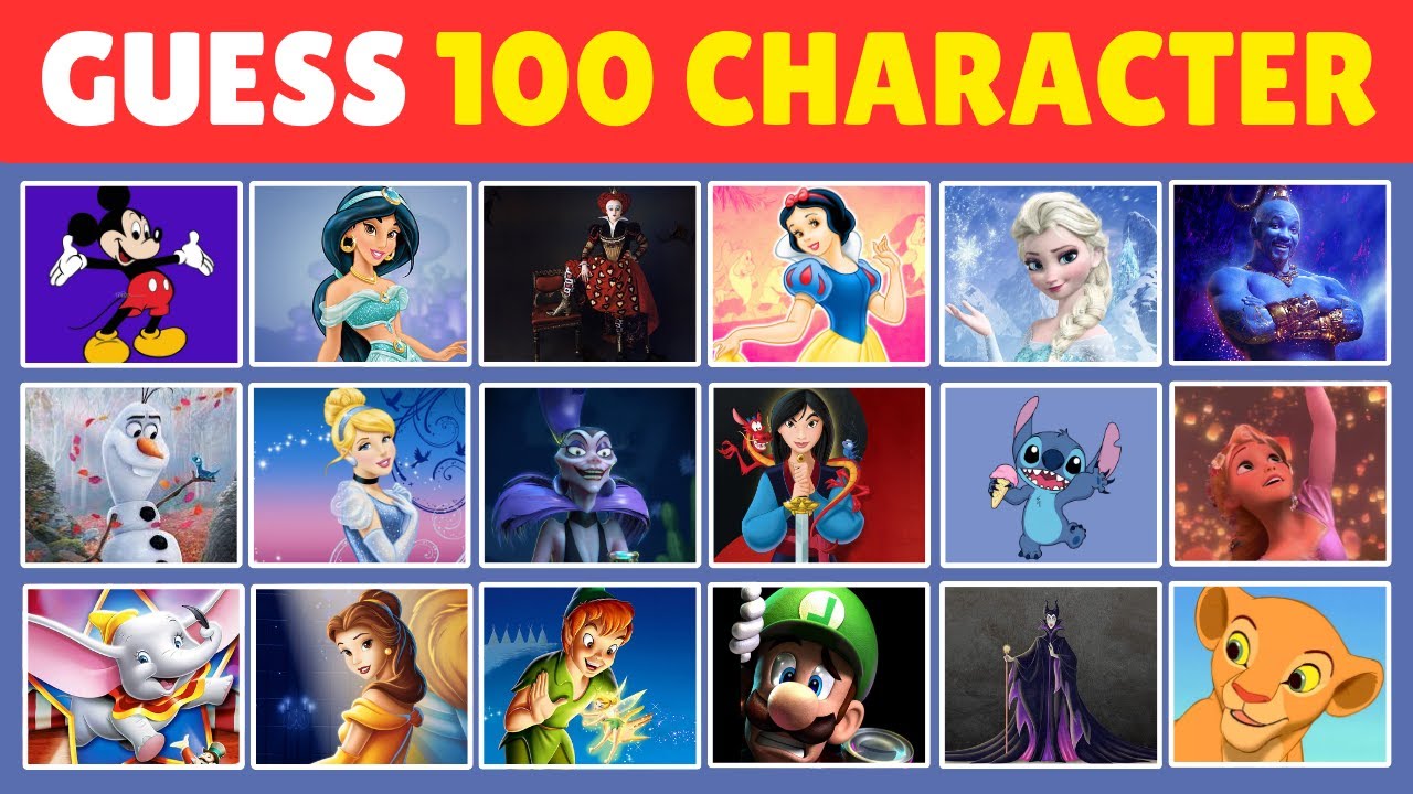Guess the Disney Character🎥🥰| Ultimate Disney Quiz 2024 | Disney Trivia Challenge