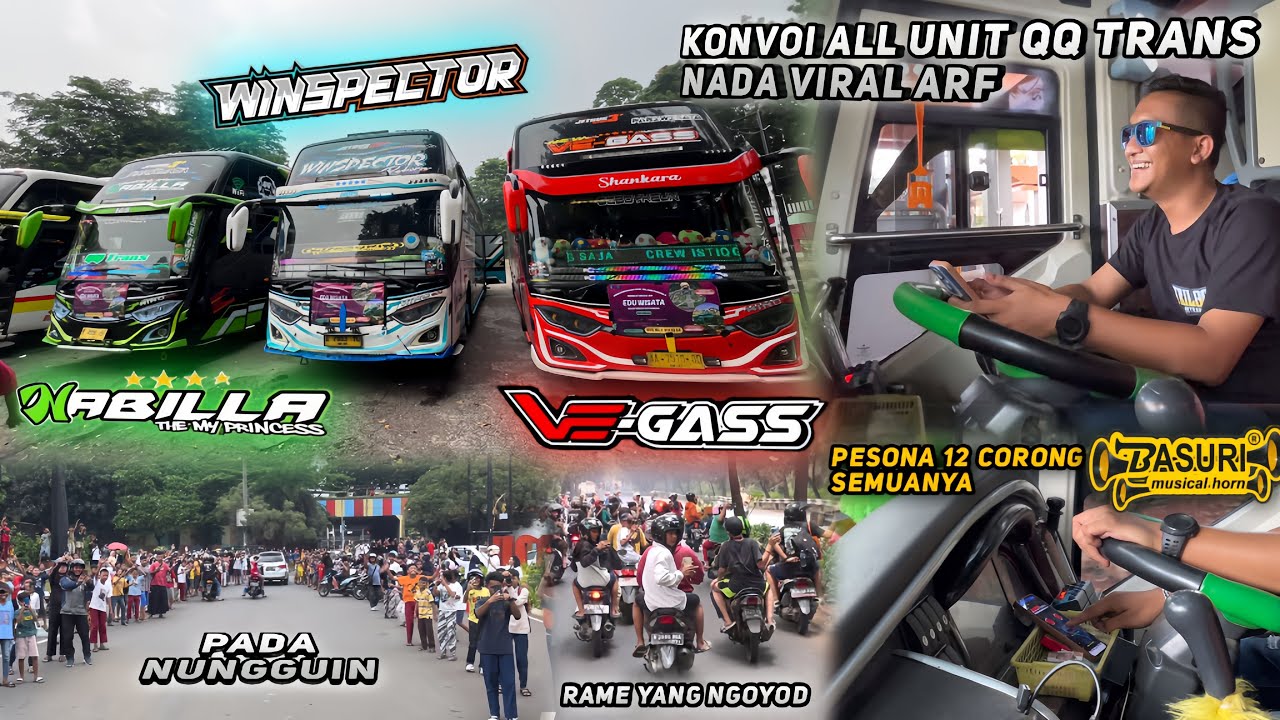 KONVOI QQ TRANS ALL UNIT FULL BASURI PECAH BANGET NABILLA WINSPECTOR VEGAS❗️❗️❗️