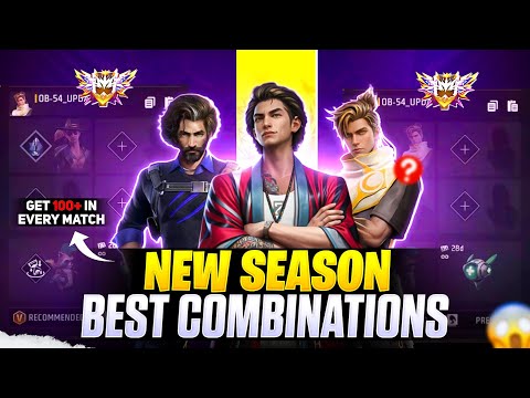 BR RANK (SEASON 52) BEST SKILL COMBINATIONS || Best Character Combination For Br Rank